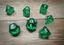 Chessex Dice - CHX23075 - Translucent Green/White Polyhedral 7-Die Set